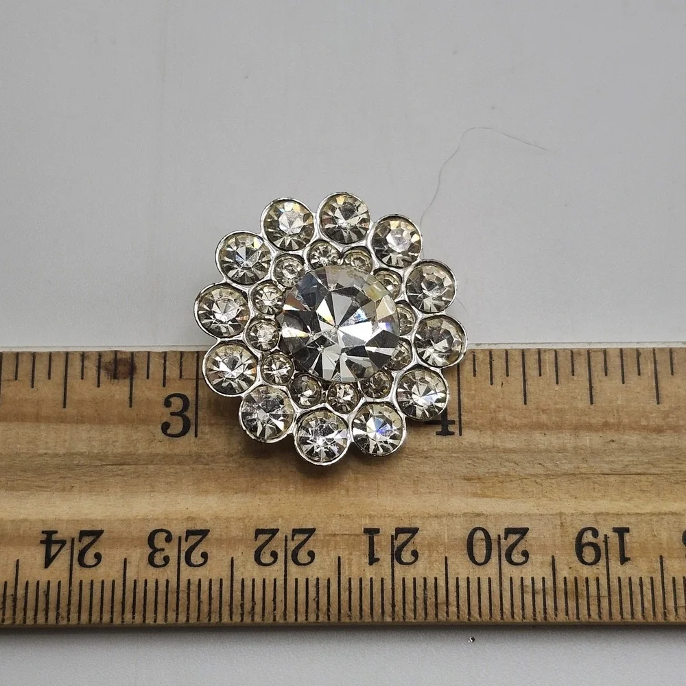 Vintage Clear Rhinestone‎ Brooch